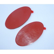 SAMOLEPKY 3D - JAWA - PÁR - TYRKYSOVÝ PODKLAD, ZLATÝ TEXT (INDICKÁ VÝROBA, UNI DÍL)